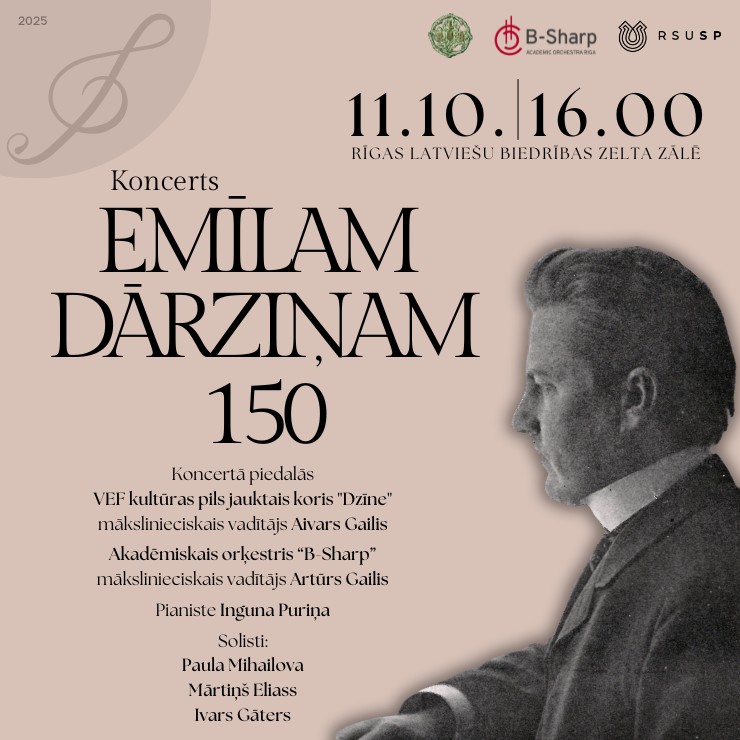 Izrādes "Emīlam Dārziņam 150" attels