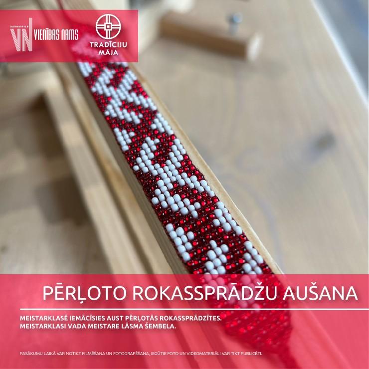 Image of the event "Pērļoto rokassprādžu aušana | Meistarklase"