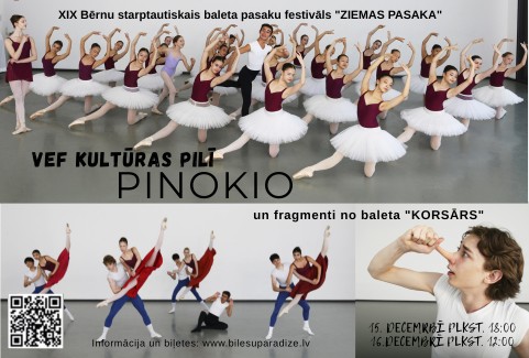 Izrādes "PINOKIO. KORSĀRS | XIX Bērnu starptautiskais baleta pasaku festivals ZIEMAS PASAKA" attels