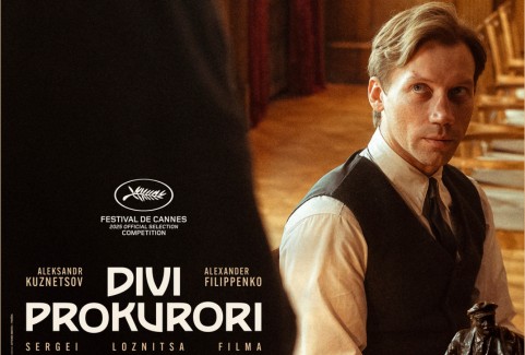 Izrādes "Spēlfilma DIVI PROKURORI" attels