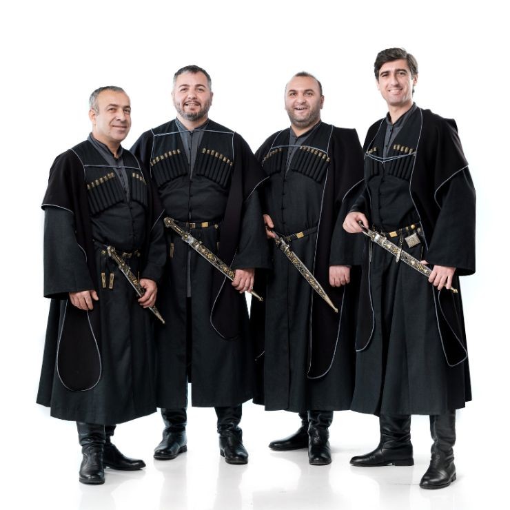 Izrādes "Koncerts “Mana zeme - mana dziesma”. Gruzijas vīru ansamblis “Margalef”, vīru koris “Imanta”, vīru vokālais ansamblis “Dziļezers”" attels