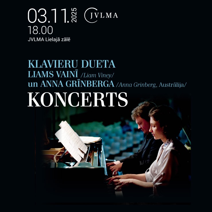 Izrādes "Klavieru dueta Liama Vainī /Liam Viney/ un Annas Grīnbergas /Anna Grinberg, Austrālija/ koncerts" attels