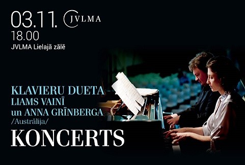 Izrādes "Klavieru dueta Liama Vainī /Liam Viney/ un Annas Grīnbergas /Anna Grinberg, Austrālija/ koncerts" attels