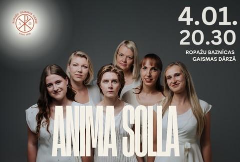 Izrādes "Vokālā a capella grupa ANIMA Solla, CIK LĒNI BRĪNODAMIES... | Ropažu baznīcas Gaismas dārzā" attels