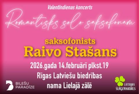 Izrādes "Raivo Stašana Valentīndienas koncerts “Romantisks solo saksofonam”" attels