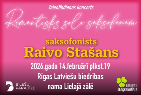 Izrādes "Raivo Stašana Valentīndienas koncerts “Romantisks solo saksofonam”" attels