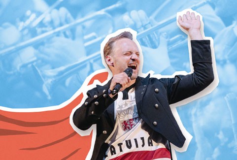 Izrādes "SUPERVAROŅI. ORĶESTRIS “RĪGA” UN DAUMANTS KALNIŅŠ" attels