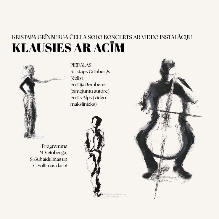 Izrādes "KLAUSIES AR ACĪM" attels