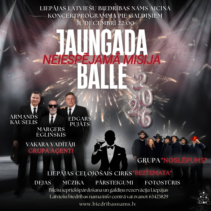 Izrādes "Jaungada svinību balle “NEIESPĒJAMĀ MISIJA”" attels