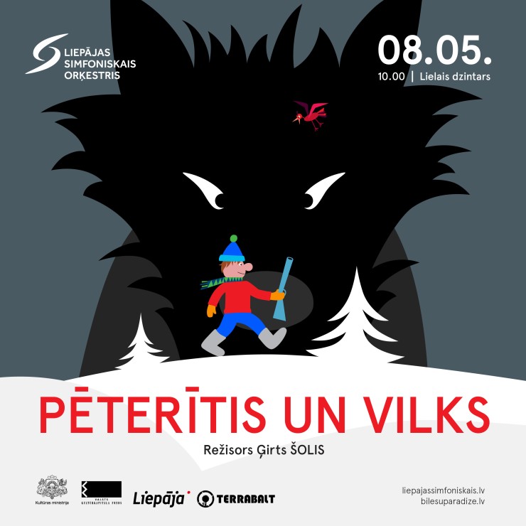 Izrādes "Pēterītis un vilks" attels