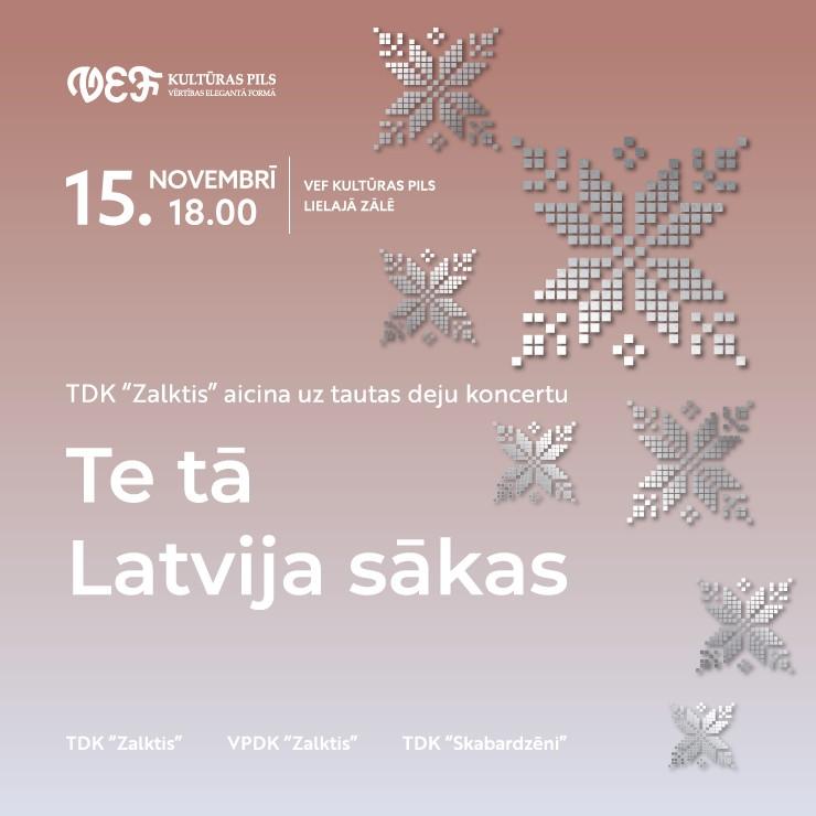 Izrādes "TDK “Zalktis” koncerts | TE TĀ LATVIJA SĀKAS" attels