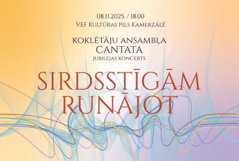 Izrādes "SIRDSSTĪGĀM RUNĀJOT / koklētāju ansambļa “Cantata” jubilejas koncerts" attels