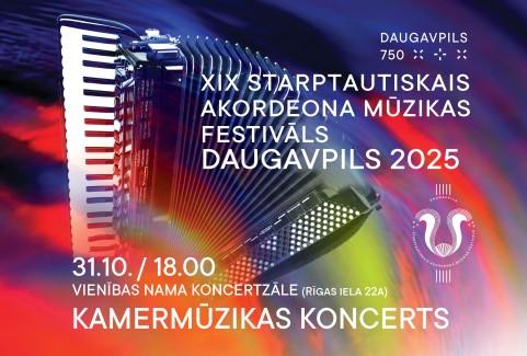 Izrādes "XIX Starptautiskais akordeona mūzikas festivāls „Daugavpils 2025”. Kamermūzikas koncerts." attels