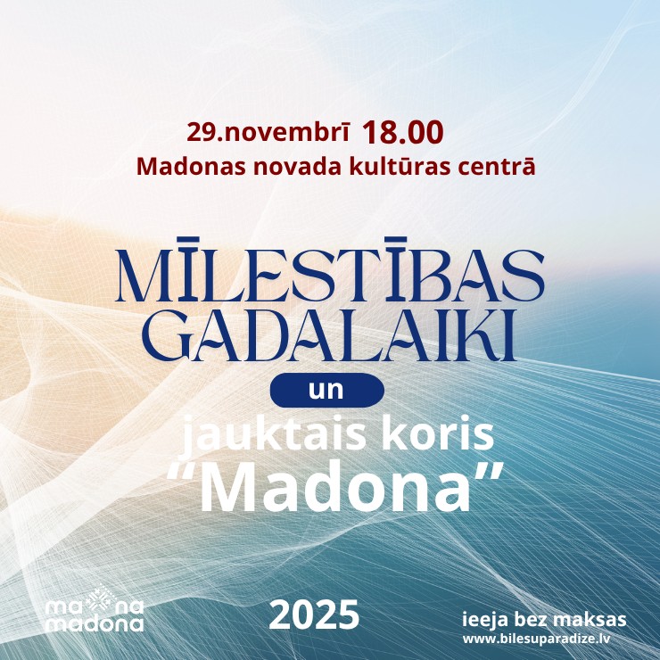 Izrādes "MĪLESTĪBAS GADALAIKI un jauktais koris “Madona”" attels
