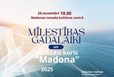 Izrādes "MĪLESTĪBAS GADALAIKI un jauktais koris “Madona”" attels