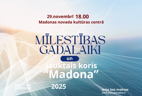 Izrādes "MĪLESTĪBAS GADALAIKI un jauktais koris “Madona”" attels