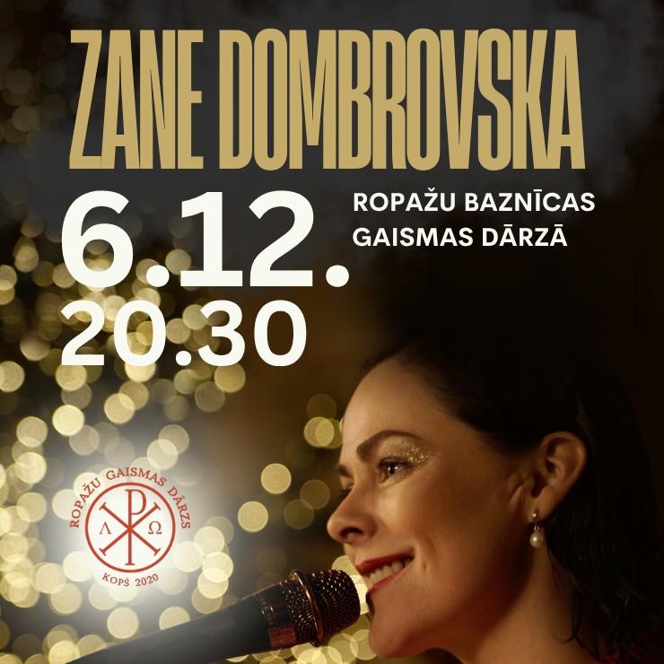 Izrādes "Zane Dombrovska. Pasapņosim sniegā. Ropažu baznīcas Gaismas dārzā" attels