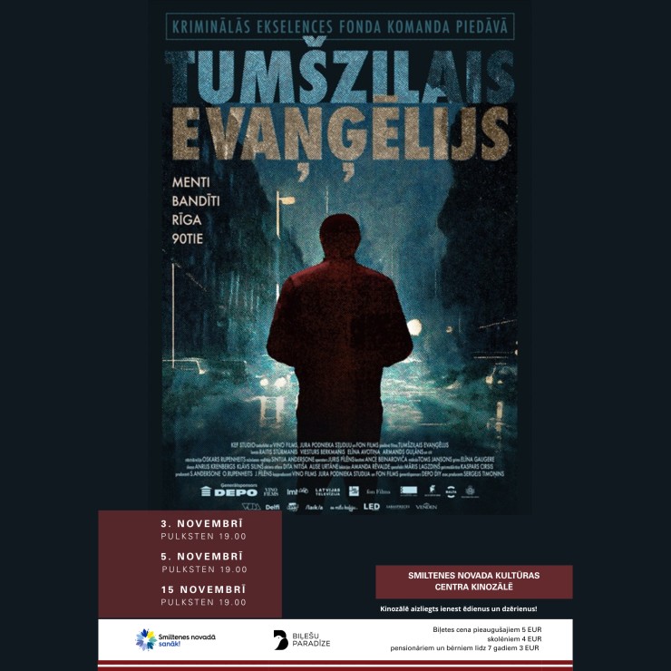 Izrādes "Tumšzilais Evanģēlijs" attels