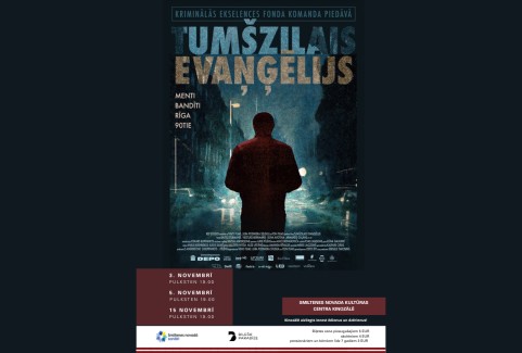 Izrādes "Tumšzilais Evanģēlijs" attels