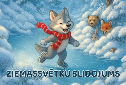 Izrādes "“ZIEMASSVĒTKU SLIDOJUMS” Ziemassvētku uzvedums ar rotaļām" attels