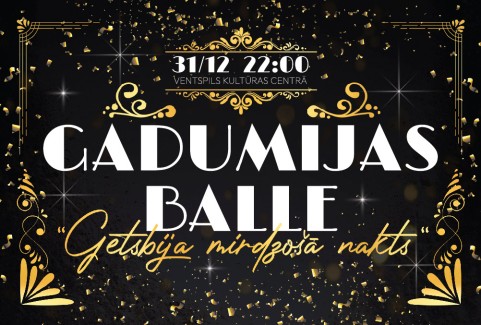 Izrādes "Gadumijas balle “Getsbija mirdzošā nakts” Ventspils Kultūras centrā" attels