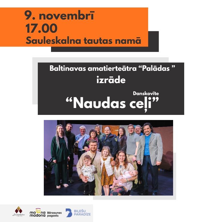 Izrādes "NAUDAS CEĻI. Baltinavas amatierteātra PALĀDAS izrāde" attels