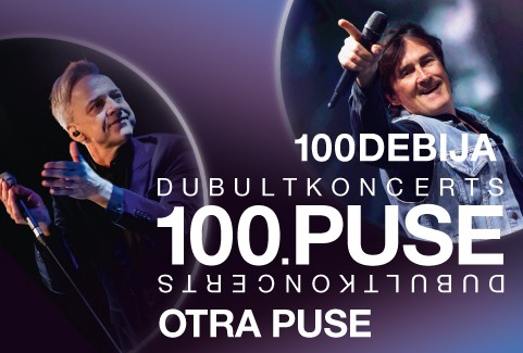 Izrādes "Dubultkoncerts 100.PUSE (Otra Puse & 100Debija)" attels