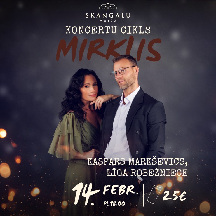 Izrādes "Kaspars Markševics un Līga Robežniece koncertu ciklā “Mirklis”" attels