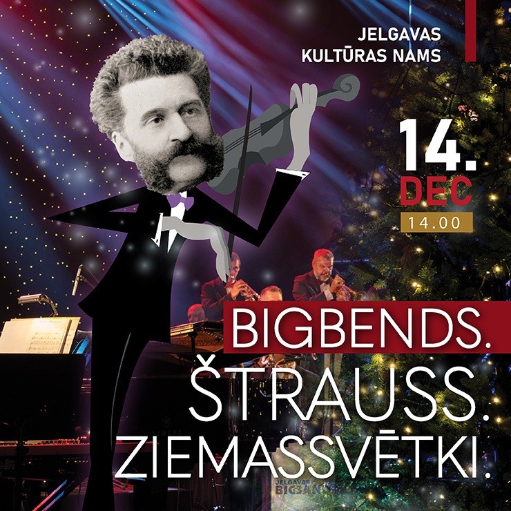 Izrādes "Jelgavas Bigbenda koncerts “Bigbends. Štrauss. Ziemassvētki.”" attels
