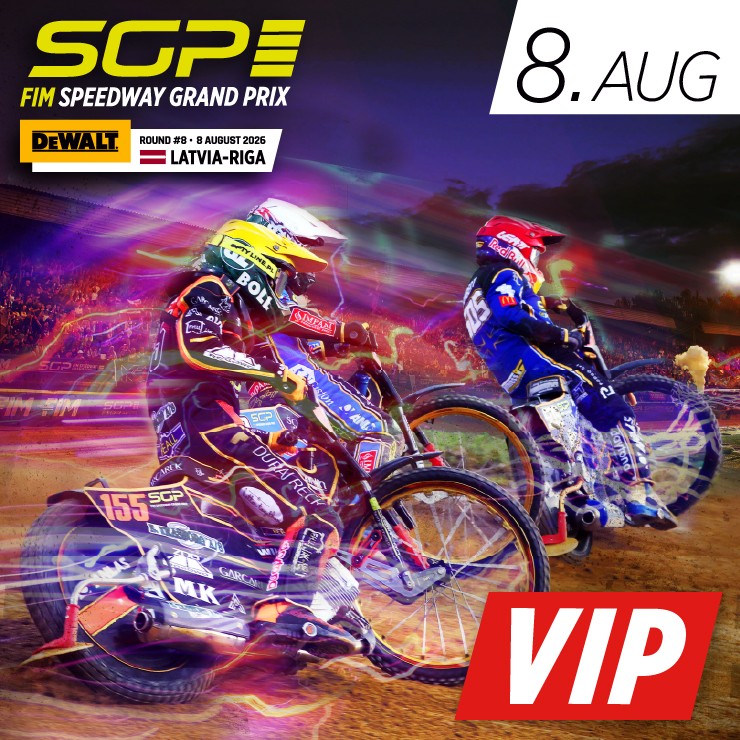 Изображение спектакля "VIP biļete  | 2026 DeWALT FIM Speedway GP of Latvia-Riga"