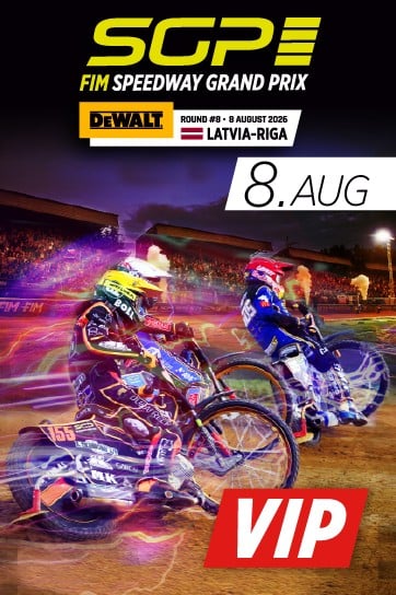 Meklēšanas rezultāta izrādes "VIP biļete  | 2026 DeWALT FIM Speedway GP of Latvia-Riga" attels