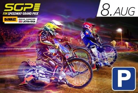 Izrādes "AUTOSTĀVVIETA 08.08. | 2026 DeWALT FIM Speedway GP of Latvia-Riga" attels