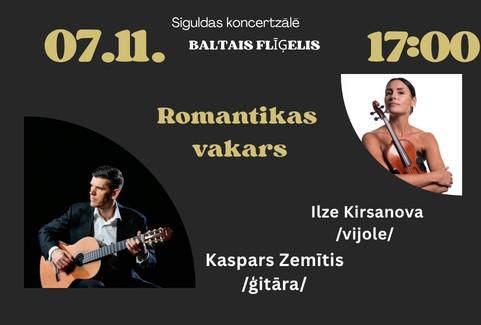 Image of the event "ROMANTIKAS VAKARS | Ilze Kirsanova un Kaspars Zemītis"