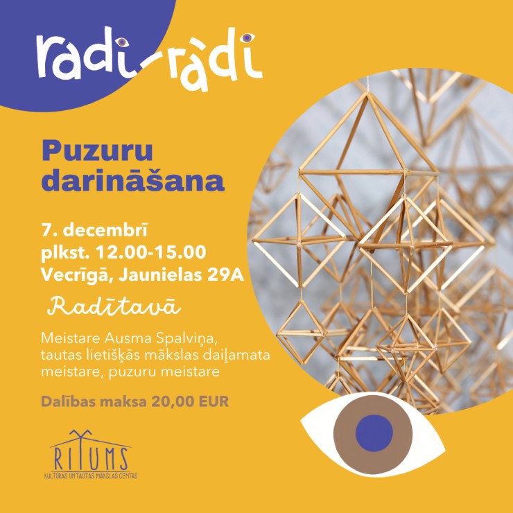 Izrādes "Puzuru darināšana" attels