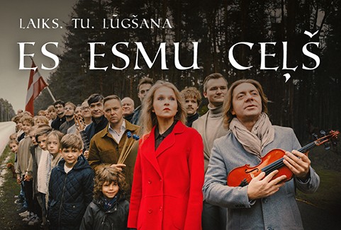Izrādes "ES ESMU CEĻŠ I Laiks. Tu. Lūgšana" attels
