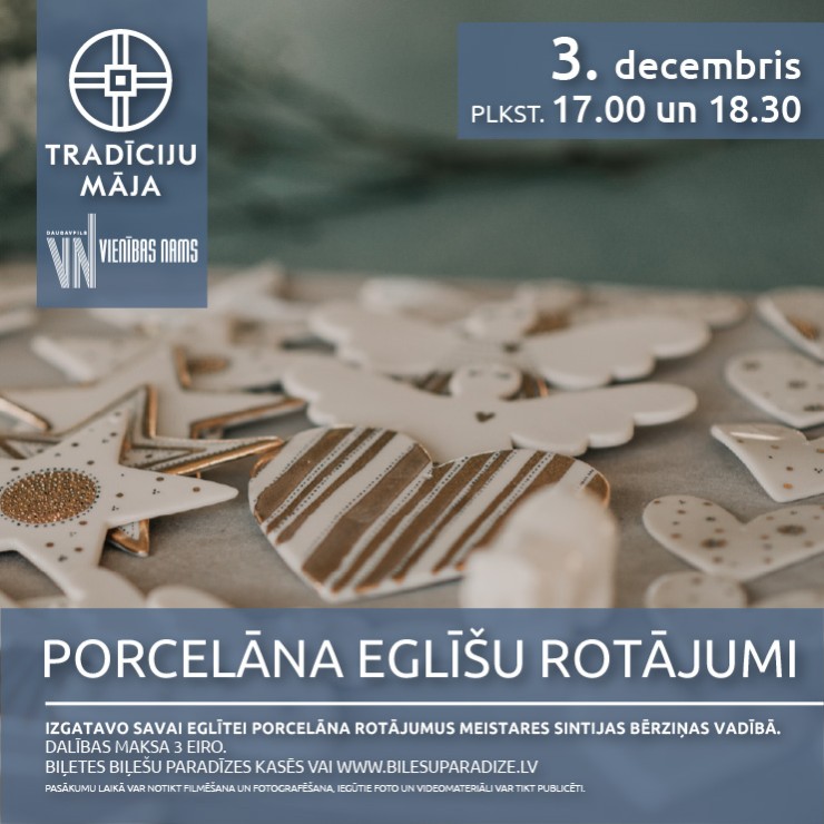 Izrādes "Porcelāna eglīšu rotājumi | Meistarklase" attels