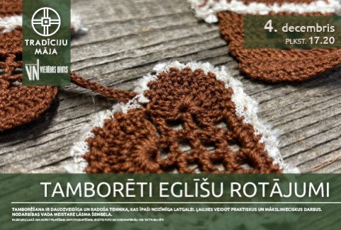 Izrādes "Tamborēti eglīšu rotājumi | Meistarklase" attels