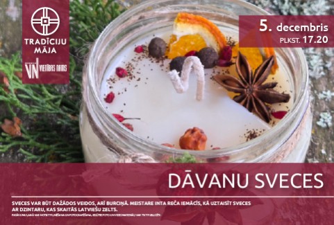 Izrādes "Dāvanu sveces | Meistarklase" attels