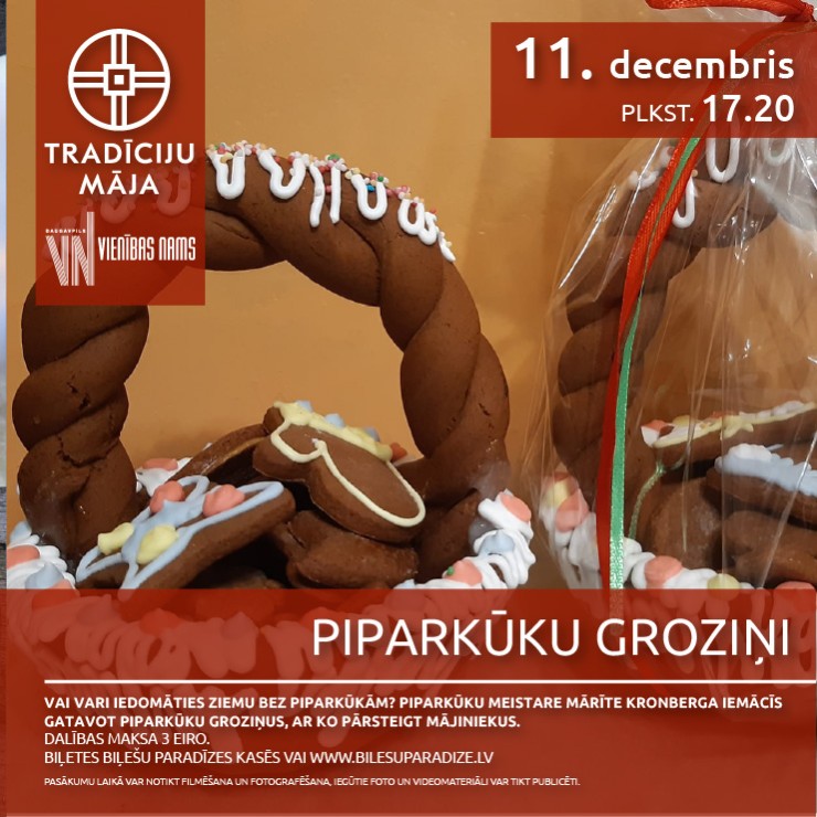 Izrādes "Piparkūku groziņi | Meistarklase" attels