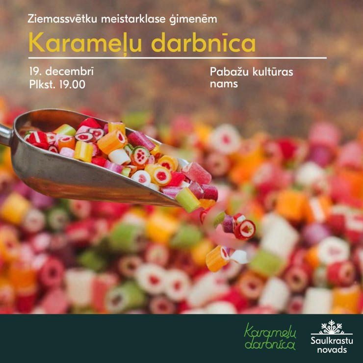 Izrādes "Ziemassvētku meistarklase ģimenēm KARAMEĻU DARBNĪCA" attels