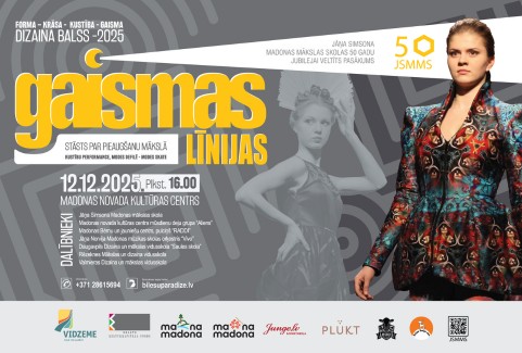 Izrādes "DIZAINA BALSS – 2025 | GAISMAS LĪNIJAS – kustību performance, modes defilē – modes skate" attels