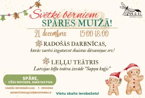 Izrādes "Svētki bērniem Spāres muižā!" attels
