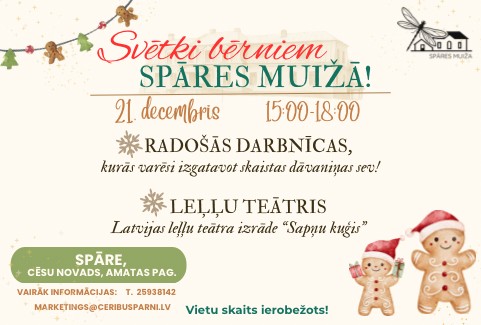 Izrādes "Svētki bērniem Spāres muižā!" attels