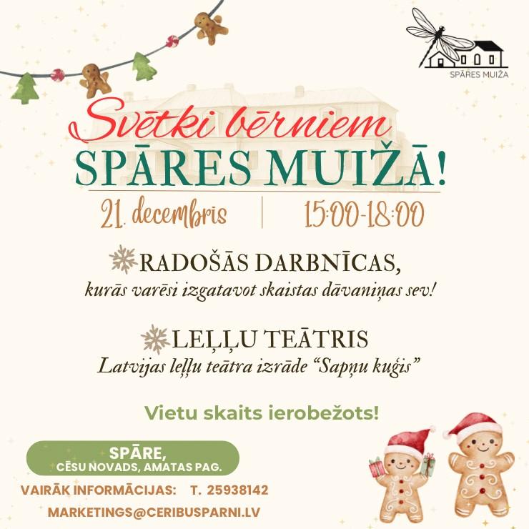 Izrādes "Svētki bērniem Spāres muižā!" attels