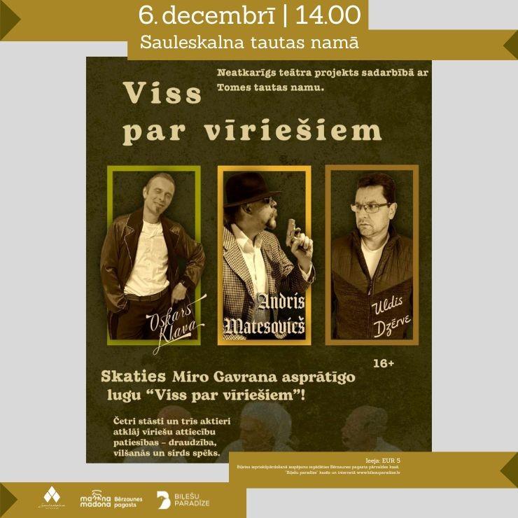 Izrādes "Izrāde VISS PAR VĪRIEŠIEM" attels