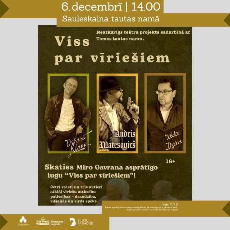 Izrādes "Izrāde VISS PAR VĪRIEŠIEM" attels