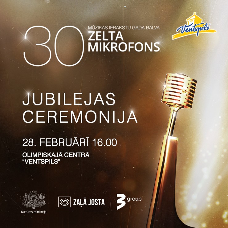 Izrādes "ZELTA MIKROFONS 30 jubilejas ceremonija | mūzikas ierakstu gada balva" attels