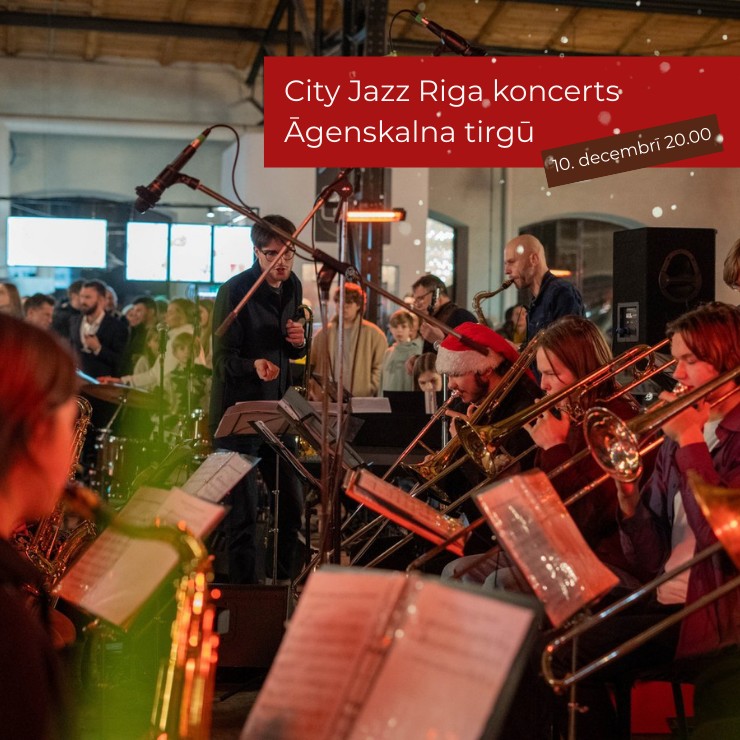 Izrādes "City Jazz Riga koncerts Āgenskalna tirgū" attels