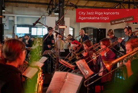 Izrādes "City Jazz Riga koncerts Āgenskalna tirgū" attels