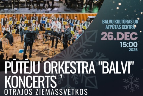 Изображение спектакля "Pūtēju orķestra “Balvi” koncerts Otrajos Ziemassvētkos “Prieks pasaulei”"